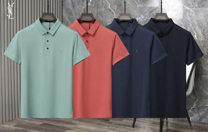 Picture of Saint Laurent Polo Shirts Short _SKUYSLM-3XL26rn0425455